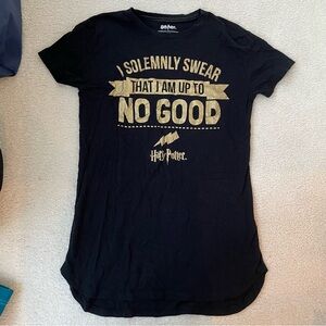 Harry Potter Marauders Black Short-ish Nightgown